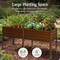 Best Choice Products 72x24x30in Non Toxic Elevated Galvanized Metal Garden Bed Corner Protectors